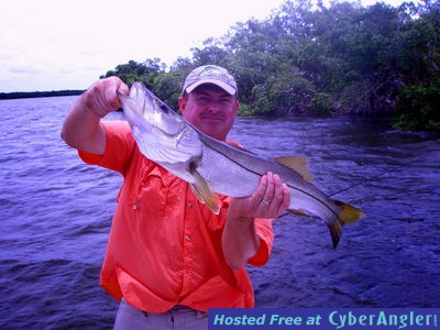 A thirty inch snook caught in Matlacha Pass with Captain Bill Russell