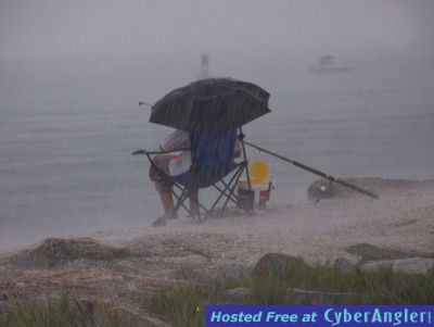 Fishing in the Rain